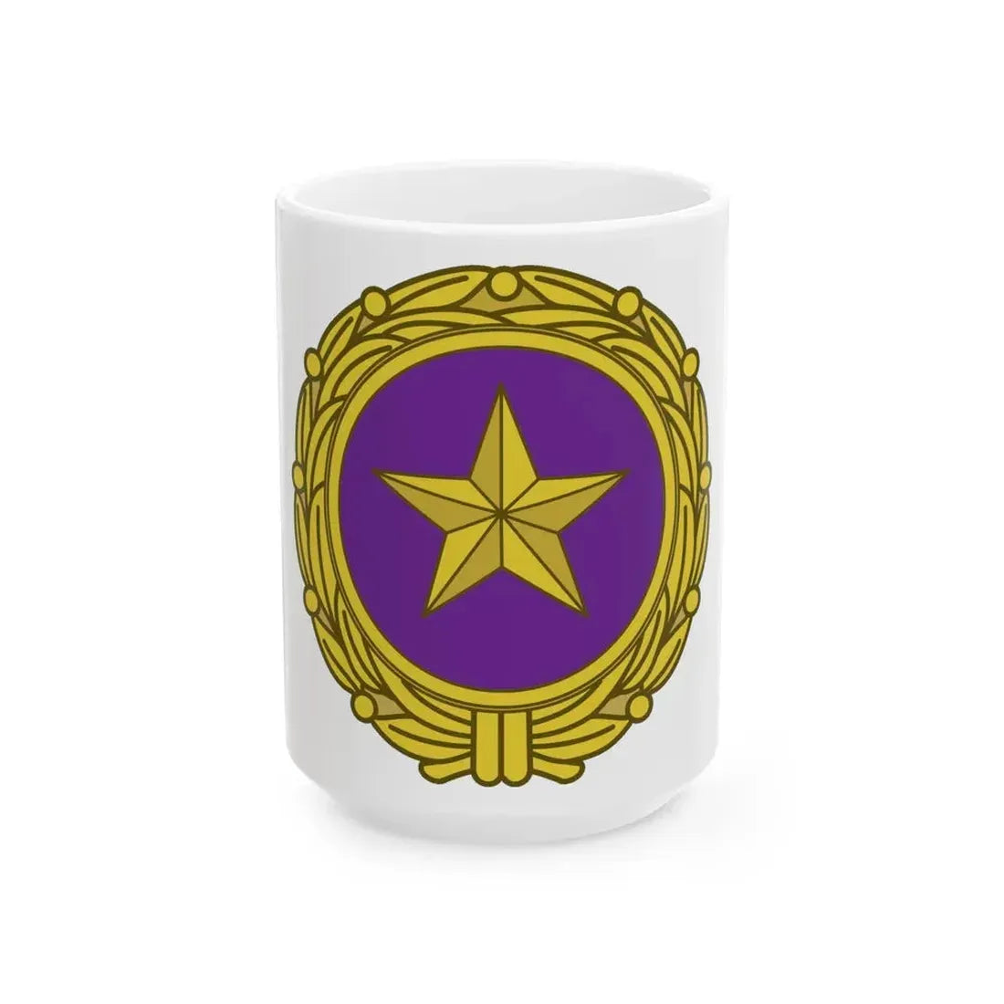 Gold Star Lapel (U.S. Army) White Coffee Mug 15oz - Go Mug Yourself