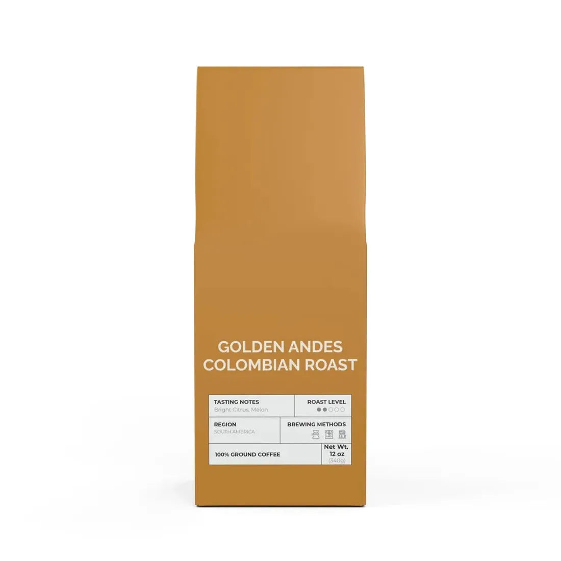 Golden Andes Colombian Roast Ground 12oz - Go Mug Yourself