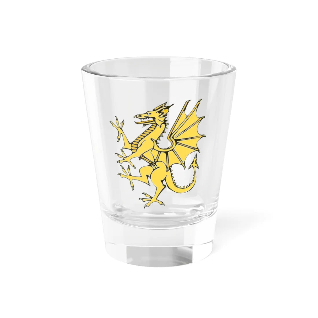 Golden Dragon War Flag of Wales created 1400 (United Kingdom) Shot Glass 1.5oz 1.5oz - Go Mug Yourself