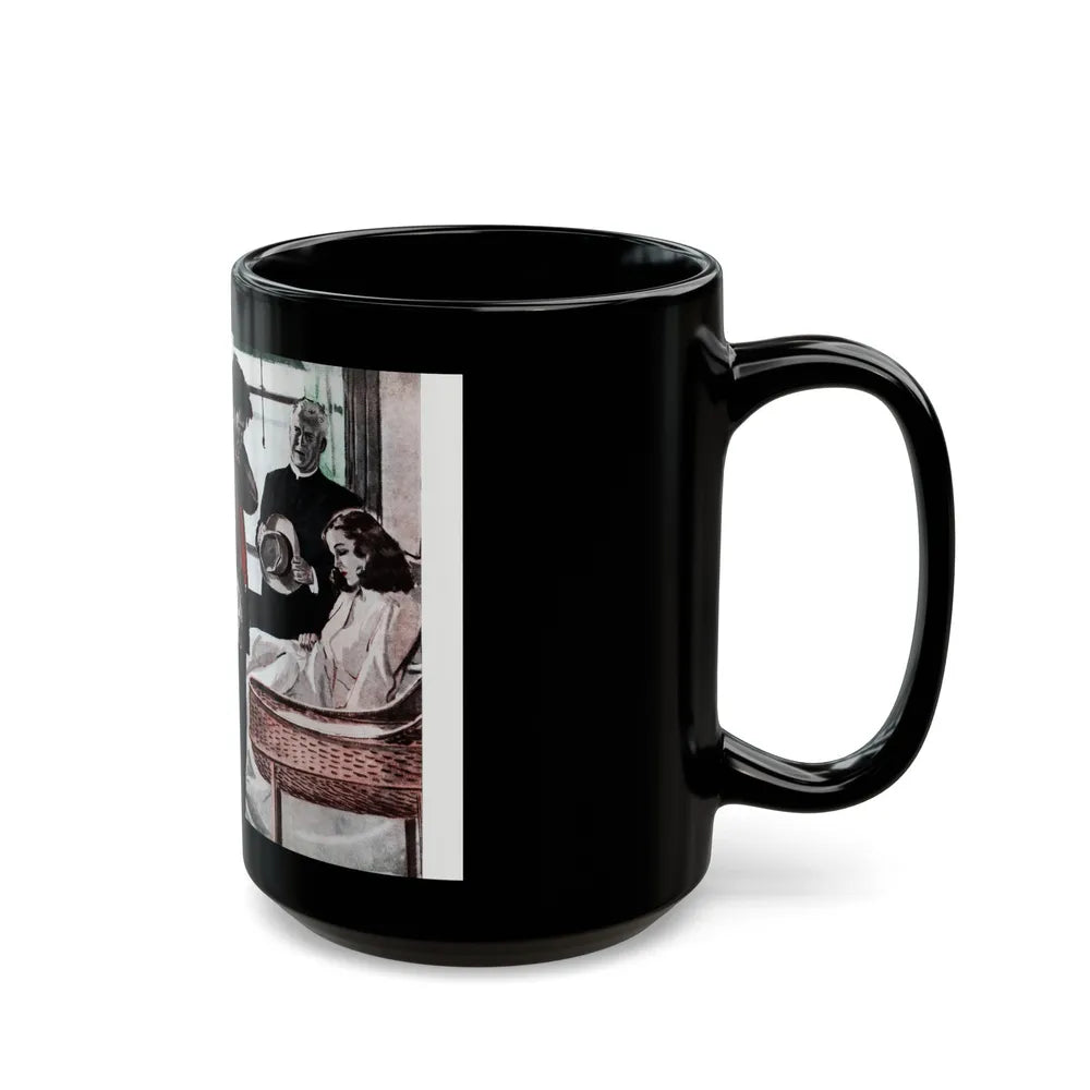 Golden Glove, Cosmopolitan, August 1948 - Black Coffee Mug-Go Mug Yourself