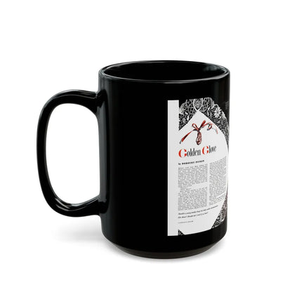 Golden Glove, Cosmopolitan, August 1948 - Black Coffee Mug-Go Mug Yourself