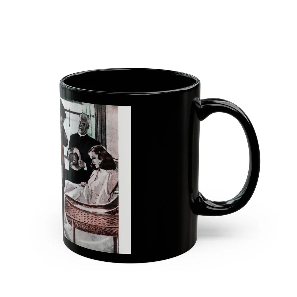 Golden Glove, Cosmopolitan, August 1948 - Black Coffee Mug-Go Mug Yourself