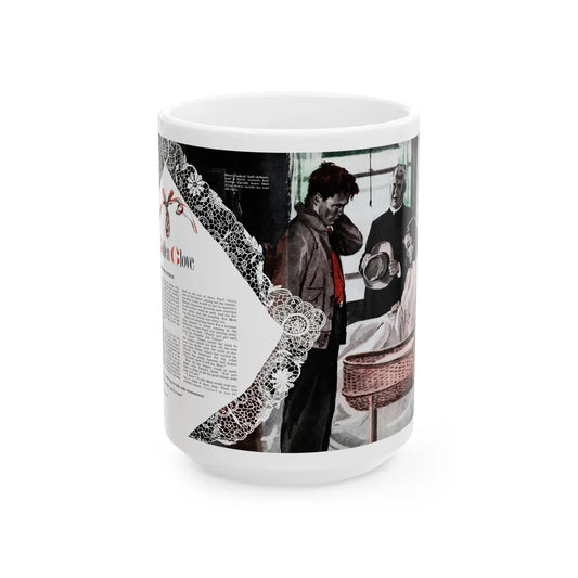 Golden Glove, Cosmopolitan, August 1948 - White Coffee Mug-15oz-Go Mug Yourself