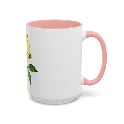 Golden Rose Badge - Accent Coffee Mug - Go Mug Yourself