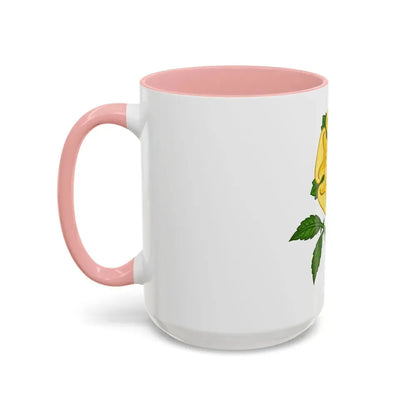 Golden Rose Badge - Accent Coffee Mug - Go Mug Yourself