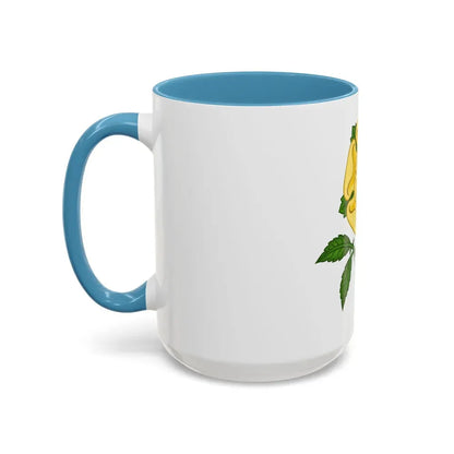 Golden Rose Badge - Accent Coffee Mug - Go Mug Yourself