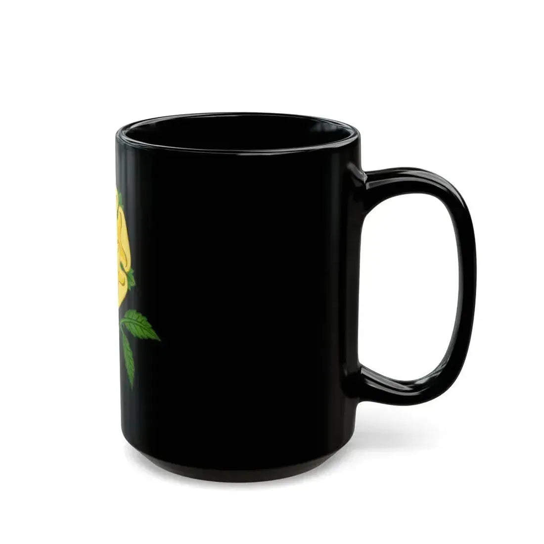 Golden Rose Badge - Black Coffee Mug - Go Mug Yourself