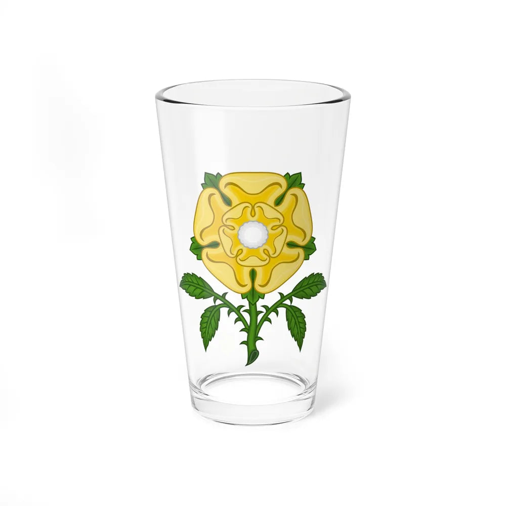 Golden Rose Badge - Pint Glass 16oz-16oz-Go Mug Yourself