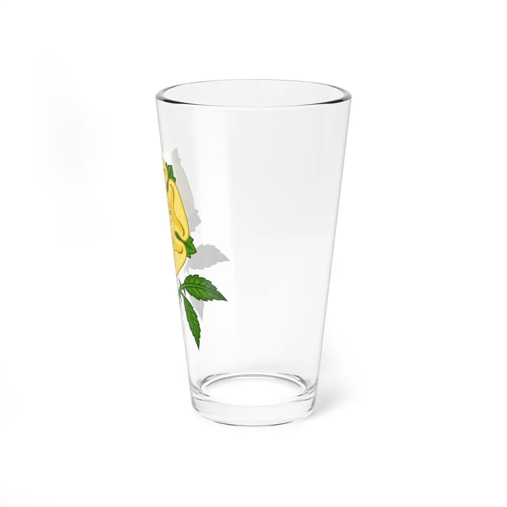 Golden Rose Badge - Pint Glass 16oz-Go Mug Yourself