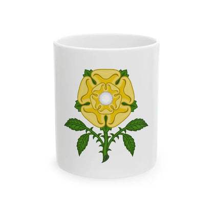 Golden Rose Badge - White Coffee Mug 11oz - Go Mug Yourself