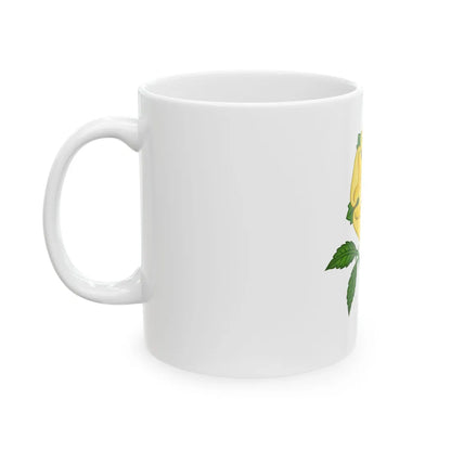 Golden Rose Badge - White Coffee Mug - Go Mug Yourself