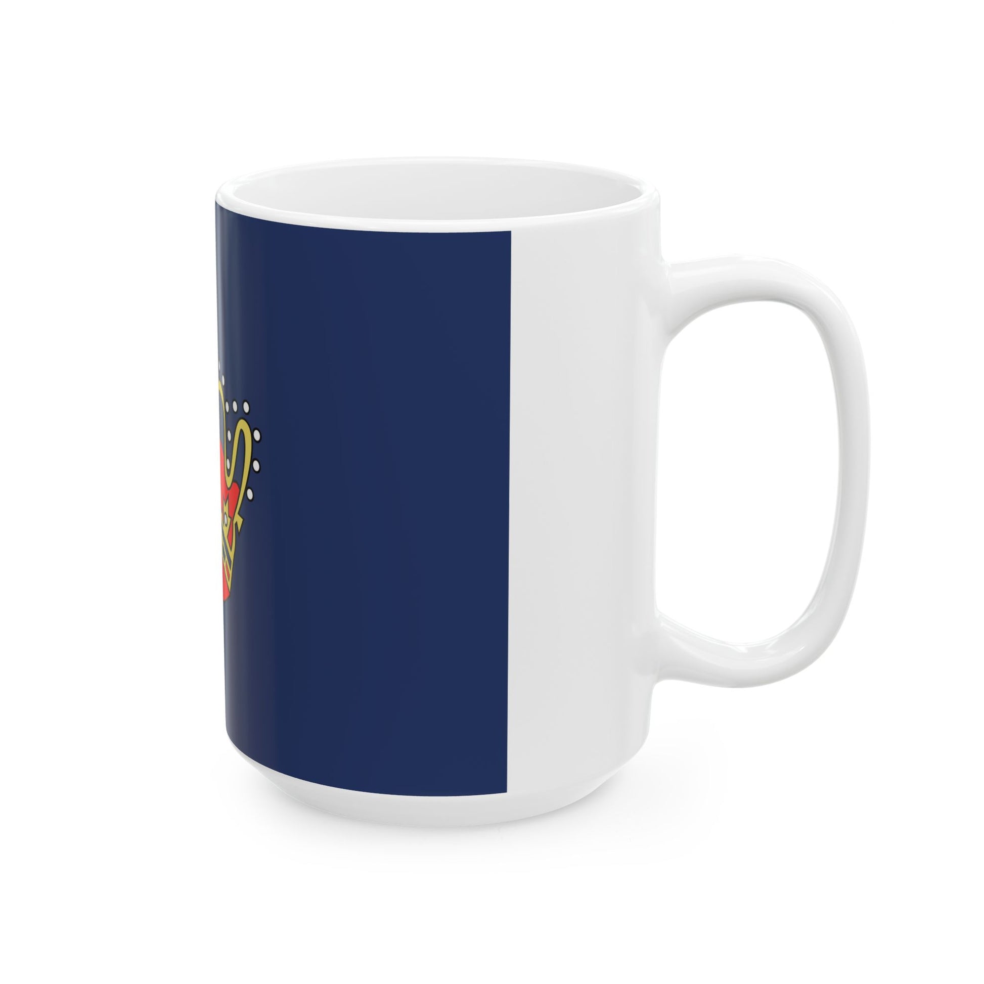 Goldene Krone im Blauen Meer (Germany) White Coffee Mug-Go Mug Yourself