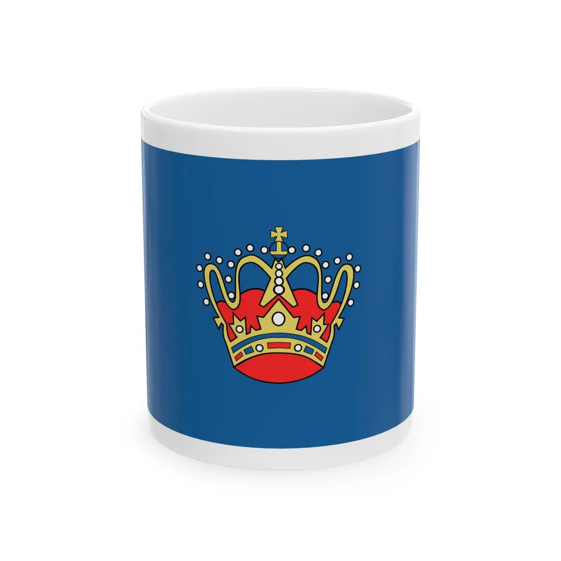 Goldene Krone im Blauen Meer variant (Germany) White Coffee Mug 11oz - Go Mug Yourself