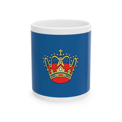 Goldene Krone im Blauen Meer variant (Germany) White Coffee Mug 11oz - Go Mug Yourself