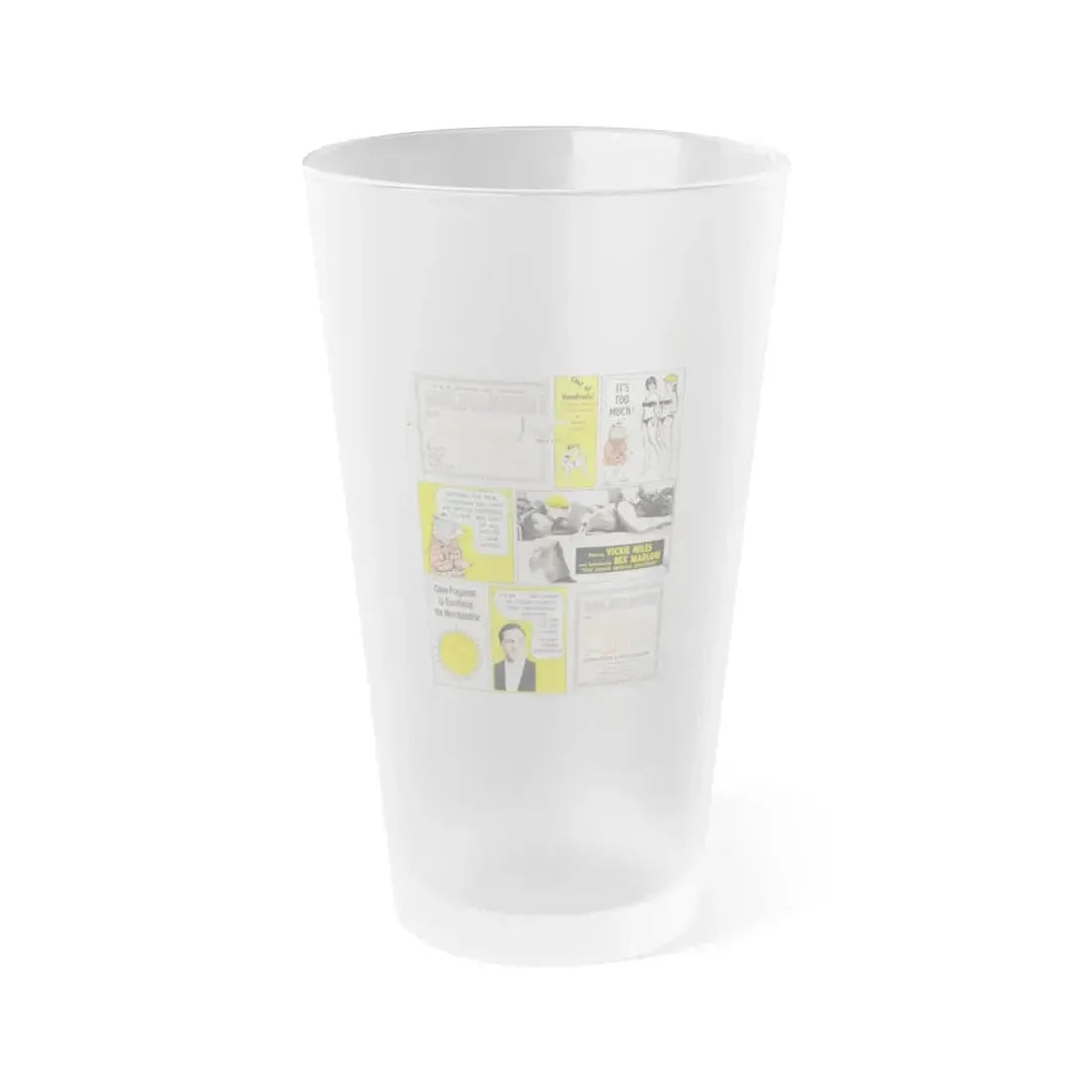 GOLDILOCKS AND THE THREE BARES 1963 Movie Poster - Frosted Pint Glass 16oz Default Title - Go Mug Yourself