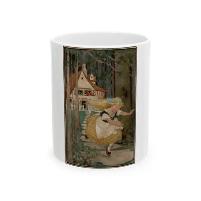 Goldilocks and the Three Bears, Swift's Premium Soap Products calendar illustration, 1916 - White Coffee Mug 11oz - Go Mug Yourself
