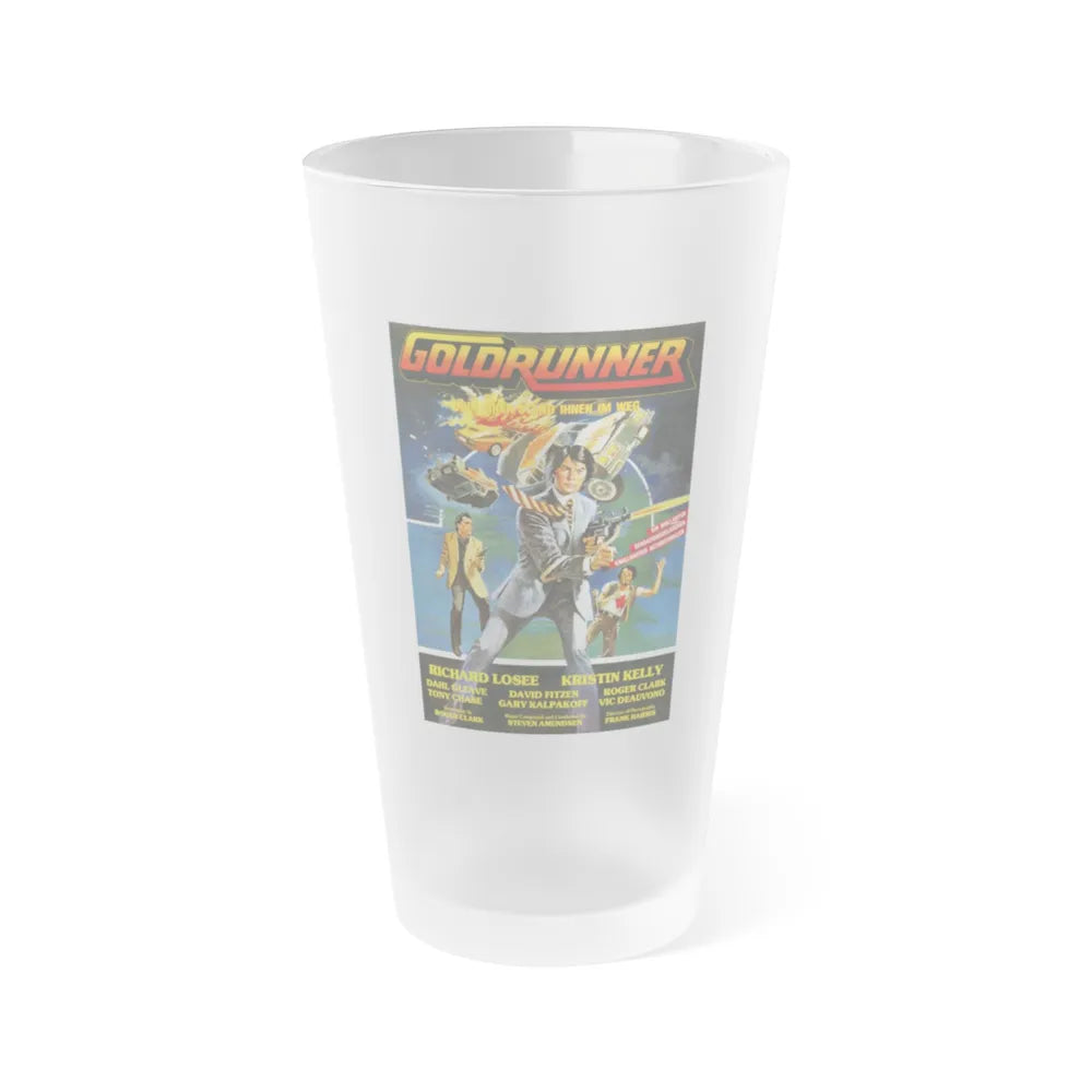 GOLDRUNNER 1980 Movie Poster - Frosted Pint Glass 16oz-Go Mug Yourself