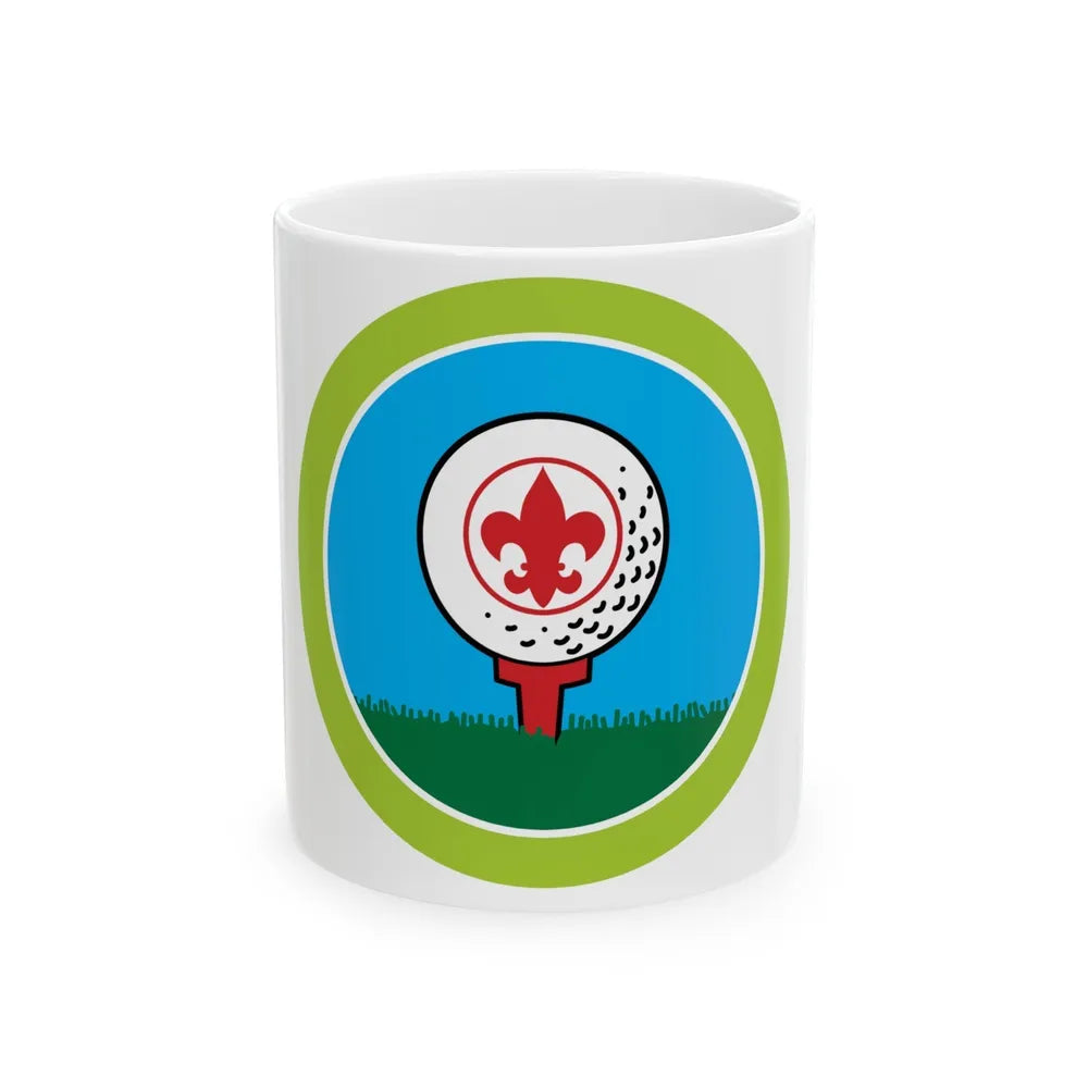 Golf (Boy Scout Merit Badge) White Coffee Mug-11oz-Go Mug Yourself