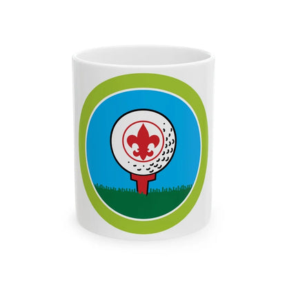 Golf (Boy Scout Merit Badge) White Coffee Mug-11oz-Go Mug Yourself