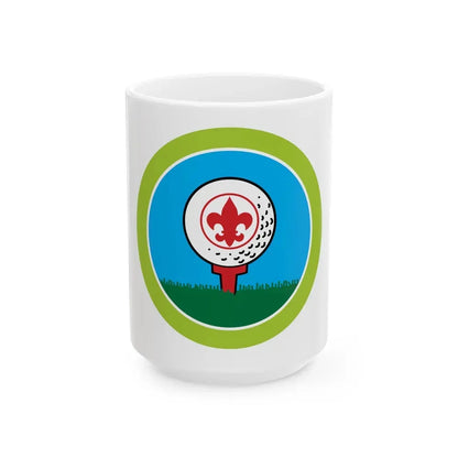 Golf (Boy Scout Merit Badge) White Coffee Mug 15oz - Go Mug Yourself
