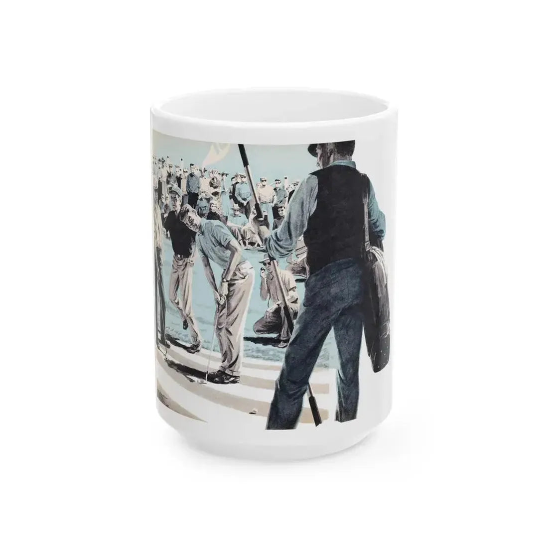 Golf Is A Gambler's Game, Climax, April 1960 - White Coffee Mug 15oz - Go Mug Yourself
