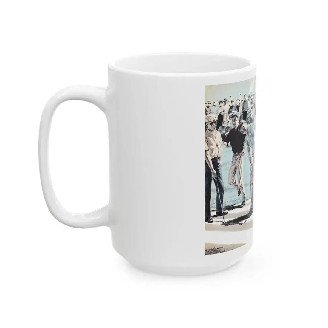 Golf Is A Gambler's Game, Climax, April 1960 - White Coffee Mug - Go Mug Yourself