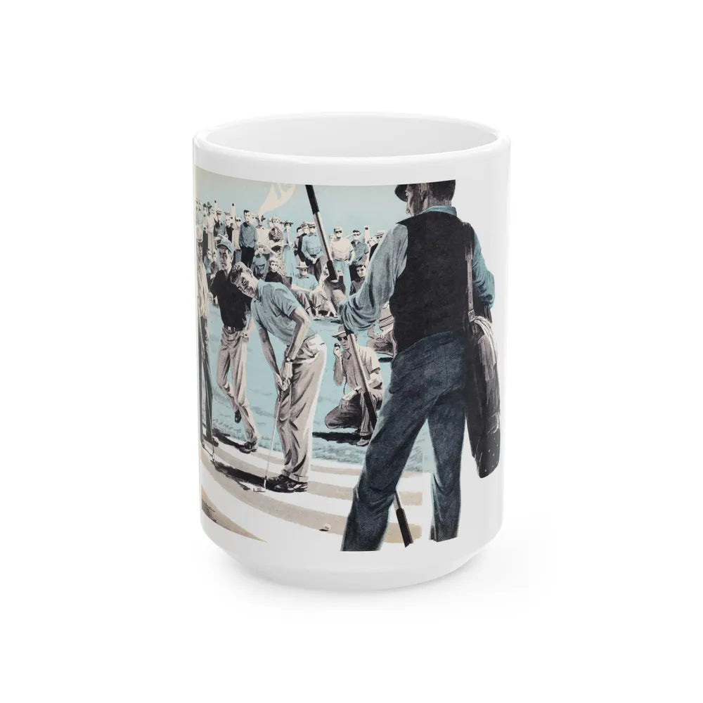 Golf Is A Gambler's Game, Climax, April 1960 - White Coffee Mug-15oz-Go Mug Yourself