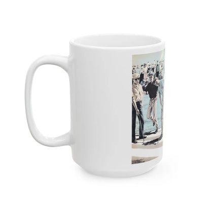 Golf Is A Gambler's Game, Climax, April 1960 - White Coffee Mug-Go Mug Yourself