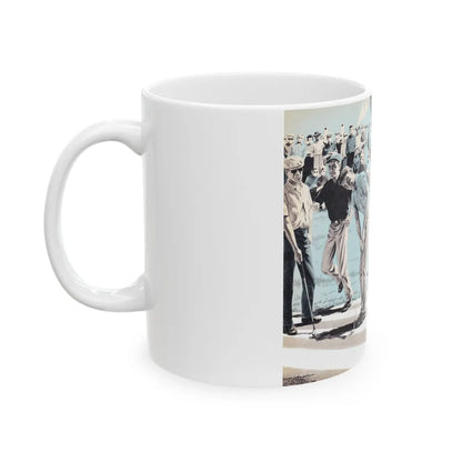 Golf Is A Gambler's Game, Climax, April 1960 - White Coffee Mug-Go Mug Yourself