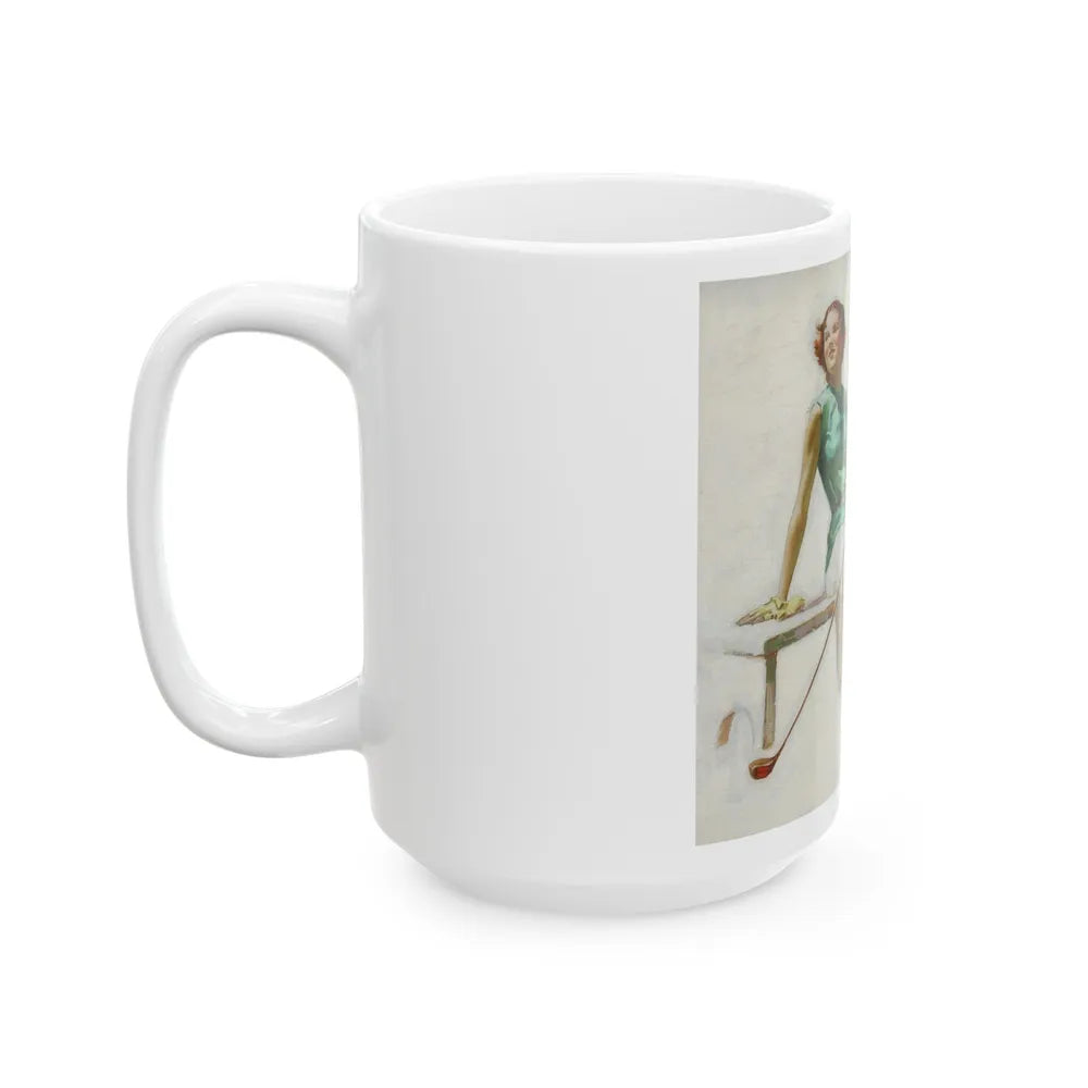 Golfers, Orange Crush advertisement, circa 1930 - White Coffee Mug-Go Mug Yourself