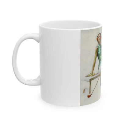 Golfers, Orange Crush advertisement, circa 1930 - White Coffee Mug-Go Mug Yourself