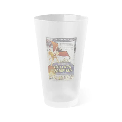 GOLIATH AND THE VAMPIRES 1961 Movie Poster - Frosted Pint Glass 16oz Default Title - Go Mug Yourself