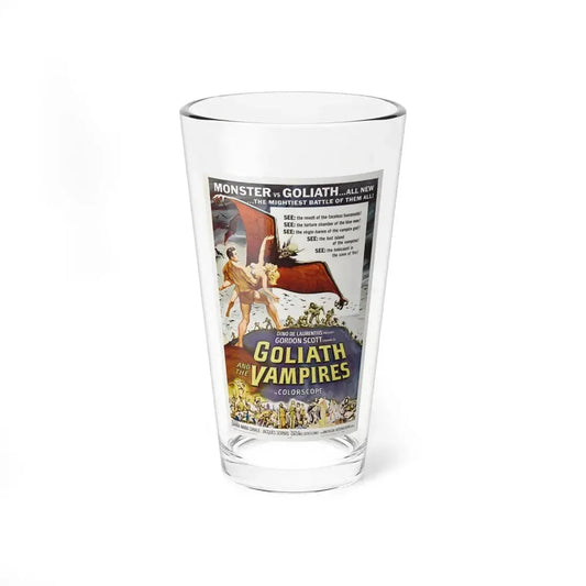 GOLIATH AND THE VAMPIRES 1961 Movie Poster - Pint Glass 16oz 16oz - Go Mug Yourself