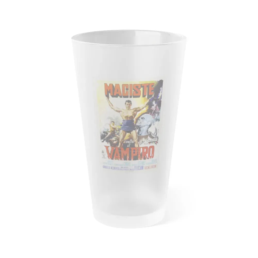 GOLIATH AND THE VAMPIRES (ITALIAN) 2 1961 Movie Poster - Frosted Pint Glass 16oz Default Title - Go Mug Yourself