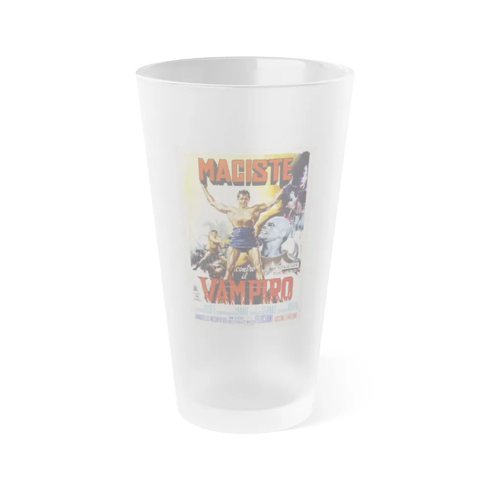 GOLIATH AND THE VAMPIRES (ITALIAN) 2 1961 Movie Poster - Frosted Pint Glass 16oz-Go Mug Yourself