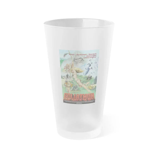 GOLIATHON (THE MIGHTY PEKING MAN) 1977 Movie Poster - Frosted Pint Glass 16oz Default Title - Go Mug Yourself