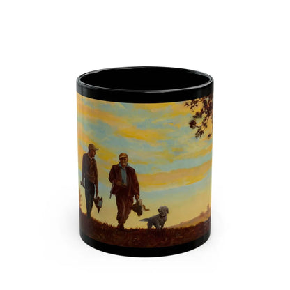 Gone Hunting, Osbourne Calendar Company illustration, 1943 - Black Coffee Mug-11oz-Go Mug Yourself