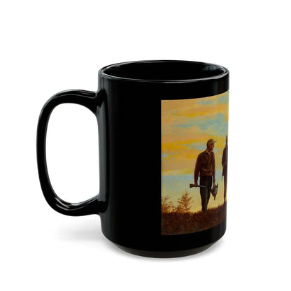 Gone Hunting, Osbourne Calendar Company illustration, 1943 - Black Coffee Mug-Go Mug Yourself