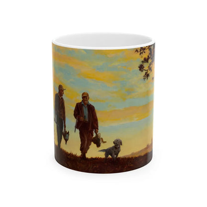 Gone Hunting, Osbourne Calendar Company illustration, 1943 - White Coffee Mug-11oz-Go Mug Yourself