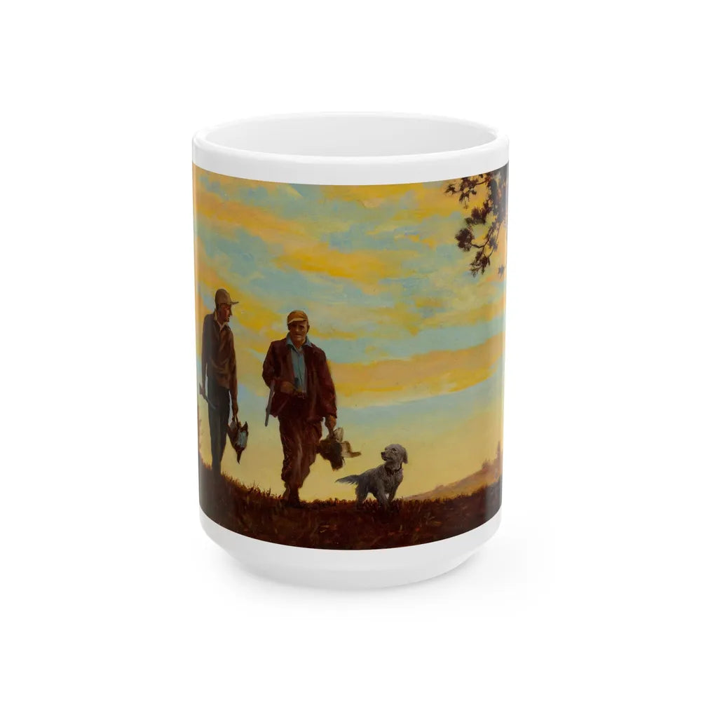 Gone Hunting, Osbourne Calendar Company illustration, 1943 - White Coffee Mug-15oz-Go Mug Yourself