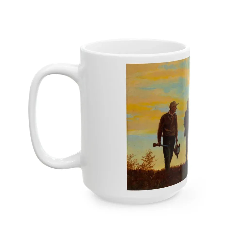 Gone Hunting, Osbourne Calendar Company illustration, 1943 - White Coffee Mug - Go Mug Yourself