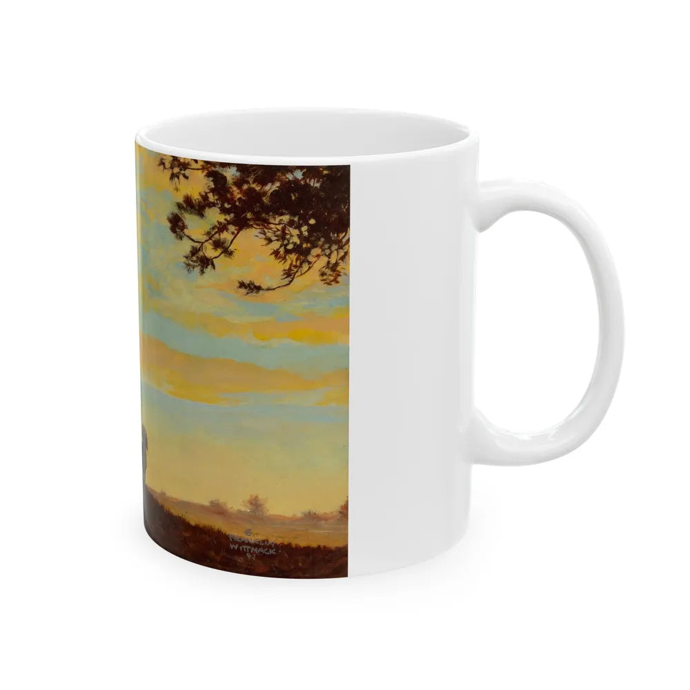 Gone Hunting, Osbourne Calendar Company illustration, 1943 - White Coffee Mug-Go Mug Yourself