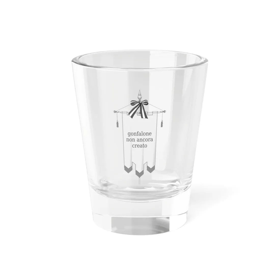 Gonfalone da disegnare (Italy) (Coat of Arms) Shot Glass 1.5oz 1.5oz - Go Mug Yourself