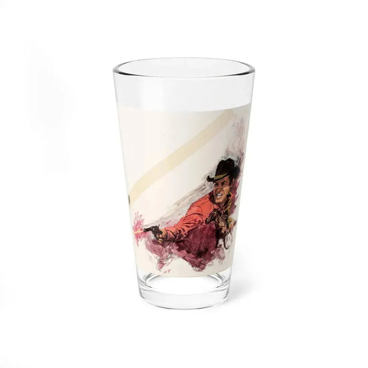 Gonzalez Studios. Western Paperback Novel Cover (Hearst Publications, c. 1970s) - Pint Glass 16oz 16oz - Go Mug Yourself