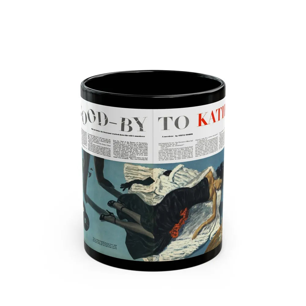 Good-by to Katie, Esquire, August 1951 - Black Coffee Mug-11oz-Go Mug Yourself