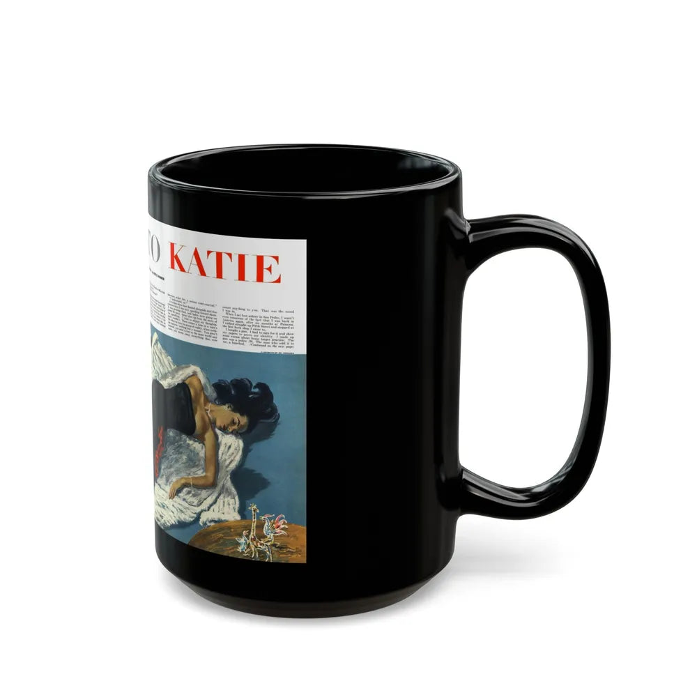 Good-by to Katie, Esquire, August 1951 - Black Coffee Mug-Go Mug Yourself