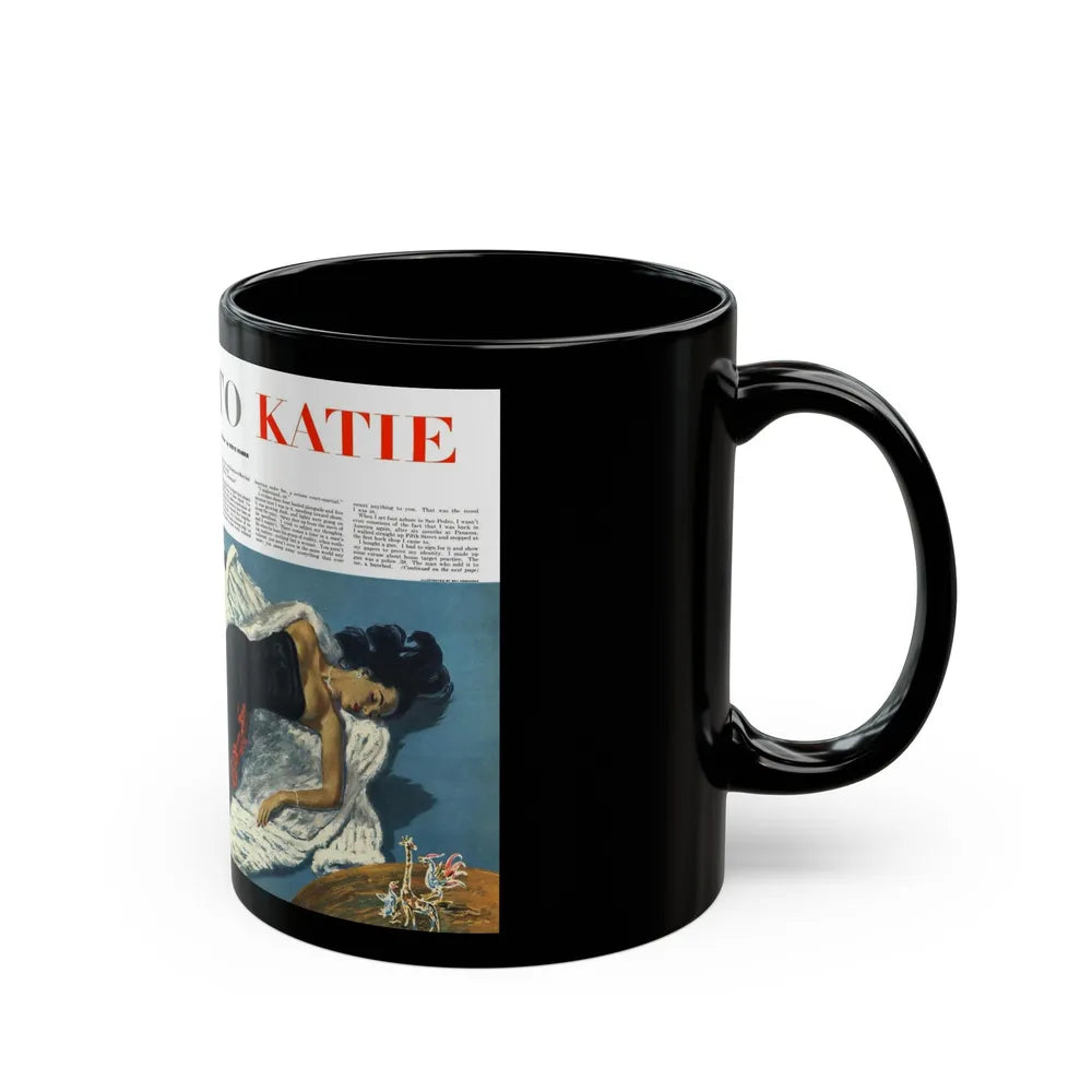 Good-by to Katie, Esquire, August 1951 - Black Coffee Mug-Go Mug Yourself