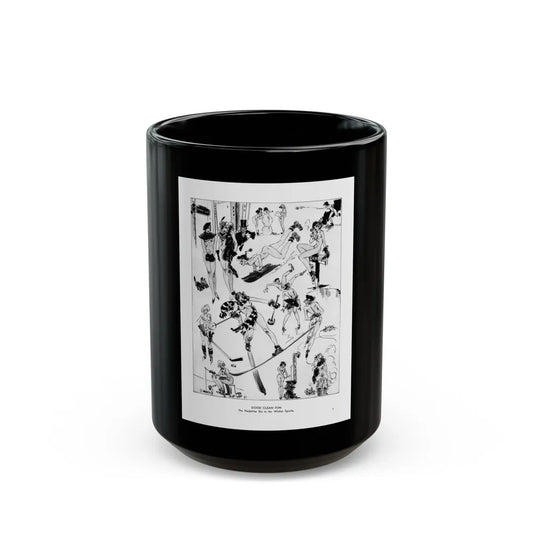 Good Clean Fun, Ballyhoo Magazine, March 1934 - Black Coffee Mug-15oz-Go Mug Yourself