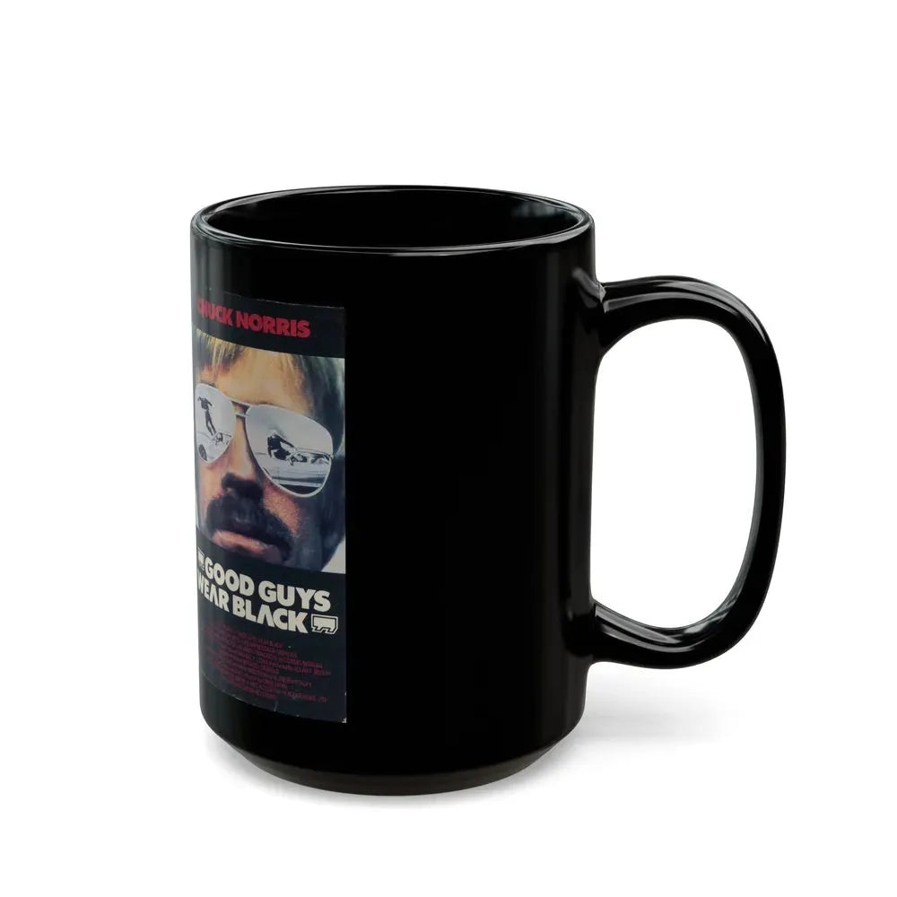 GOOD GUYS WEAR BLACK (VHS COVER) - Black Coffee Mug - Go Mug Yourself