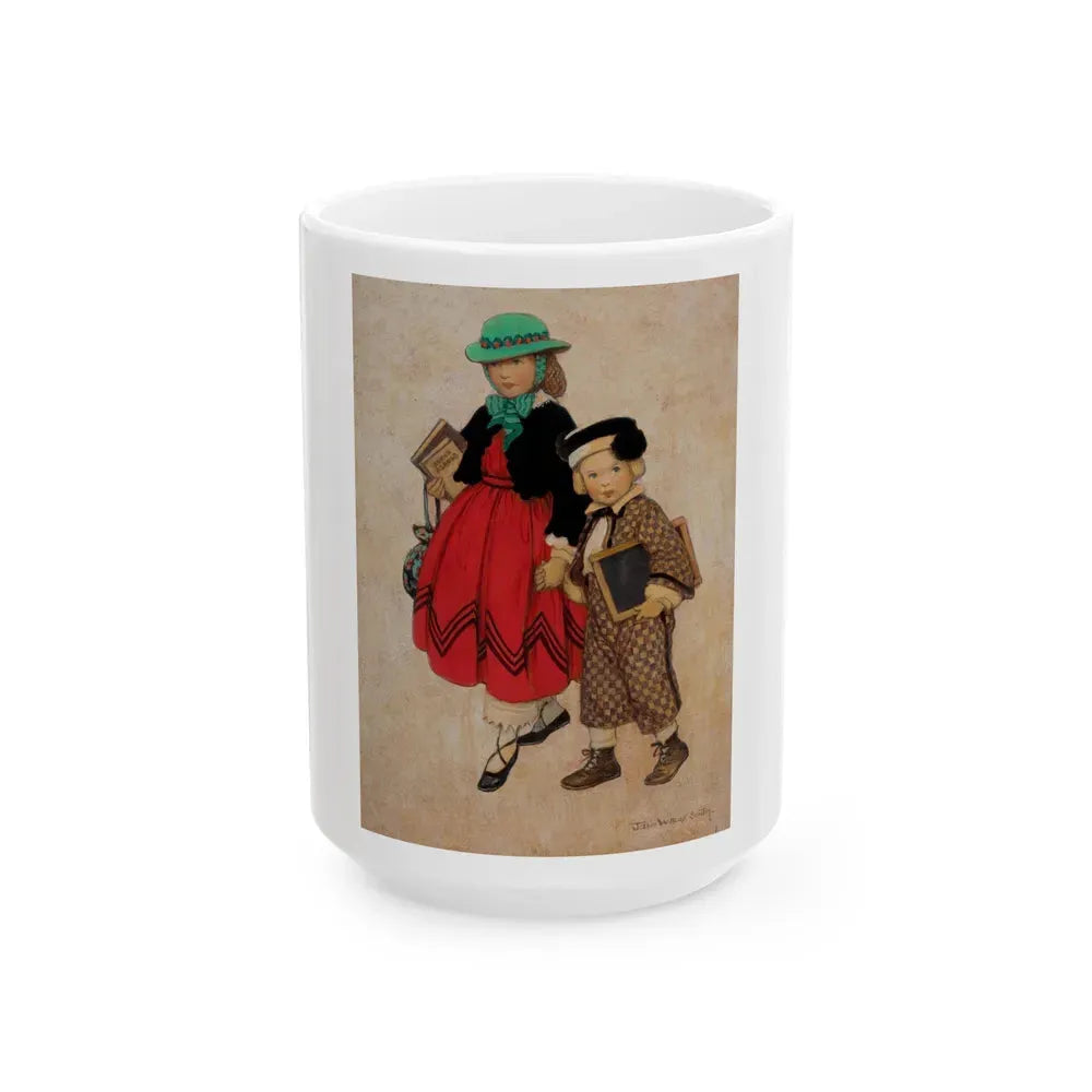 Good Housekeeping Magazine cover, September 1924 - White Coffee Mug 15oz - Go Mug Yourself